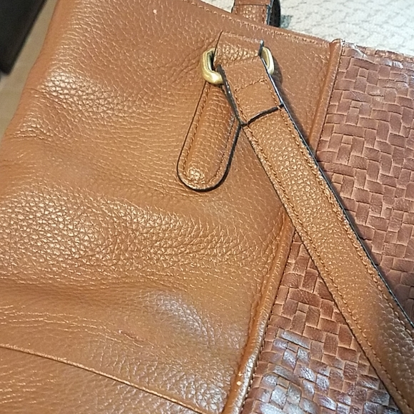 *Giani Bernini Brown Leather Shoulder Bag - Picture 8 of 8